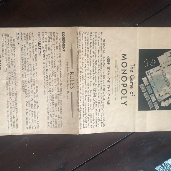 Antique Monopoly game - Picture 4 of 13